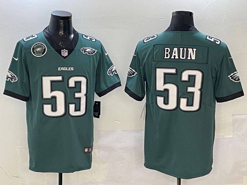 Men Philadelphia Eagles #53 Baun Green Second generation 2025 Nike Limited NFL Jersey style 6->ncaa teams->NCAA Jersey